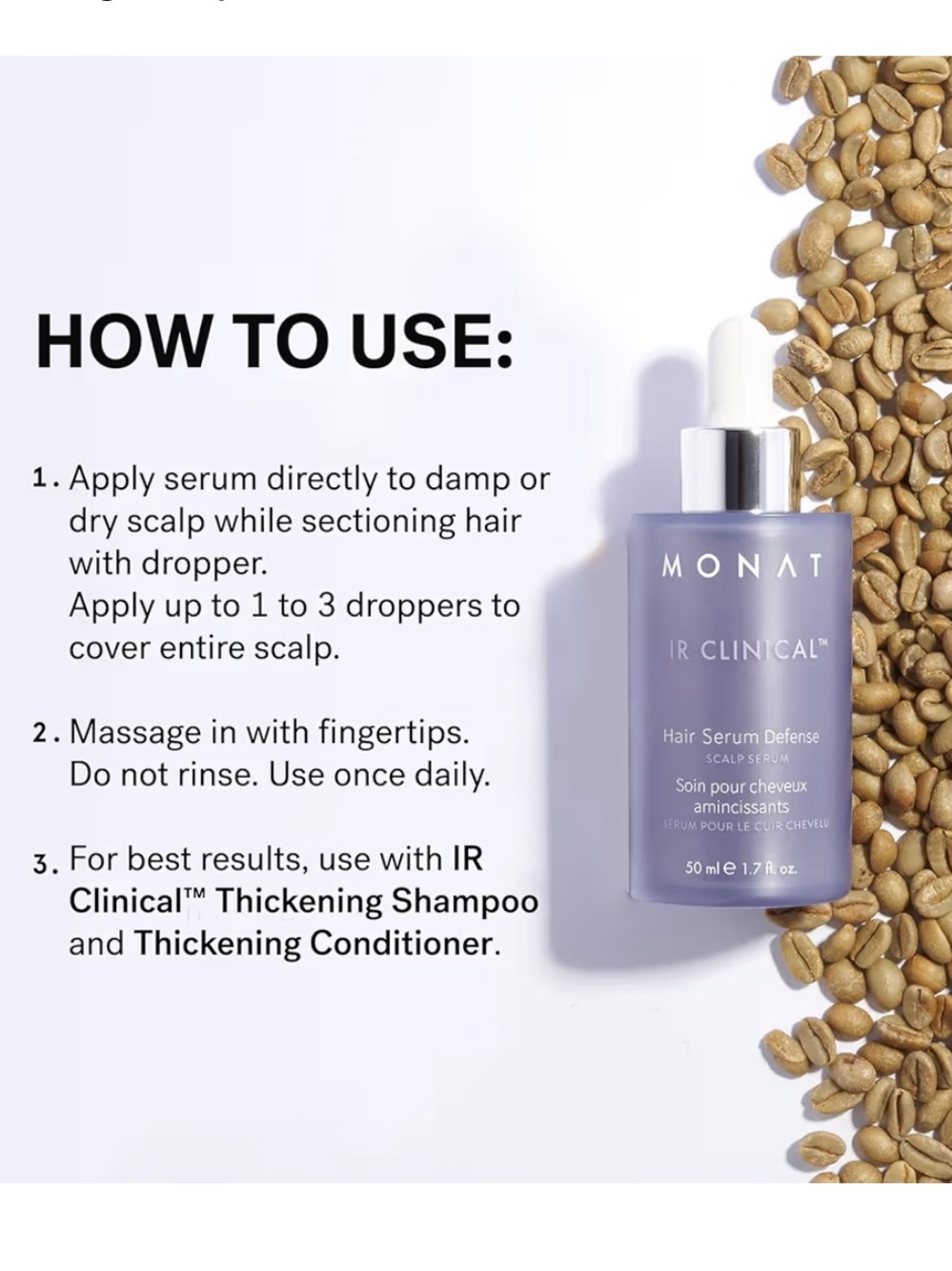 MONAT IR Clinical Hair Serum Defense - Lavender Scalp Serum - Picture 6 of 8